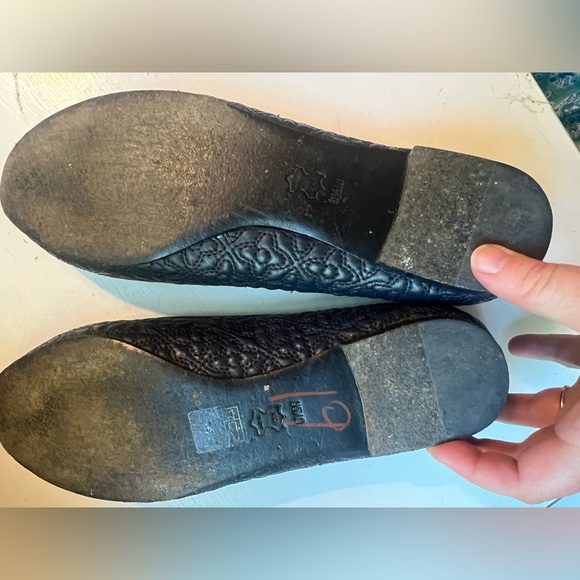 Tory Burch Marion Quilted Ballet Flats Bow 8.5 - Picture 6 of 9